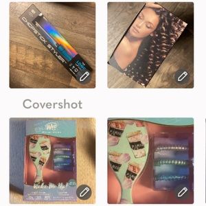 Ceramic Spiral curling iron 1/4×3/8 & Paris Wet Brush kit